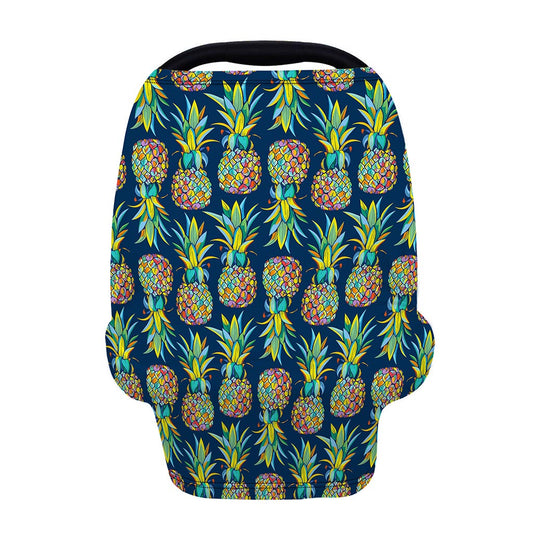 Colorful Pineapple Pattern Print Baby Seat Cover