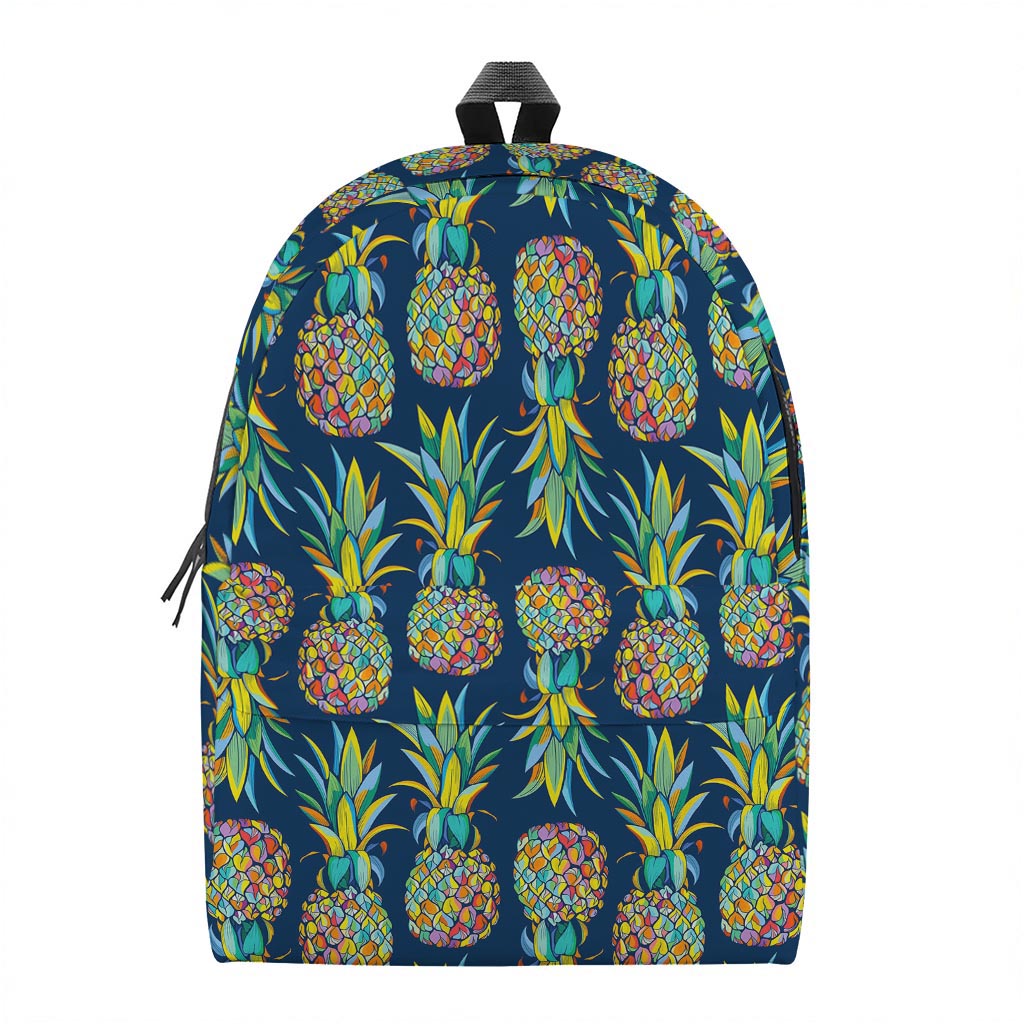 Colorful Pineapple Pattern Print Backpack