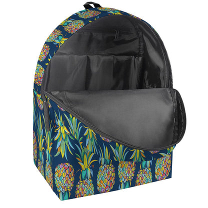 Colorful Pineapple Pattern Print Backpack