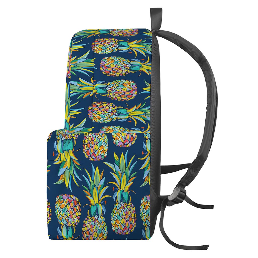 Colorful Pineapple Pattern Print Backpack
