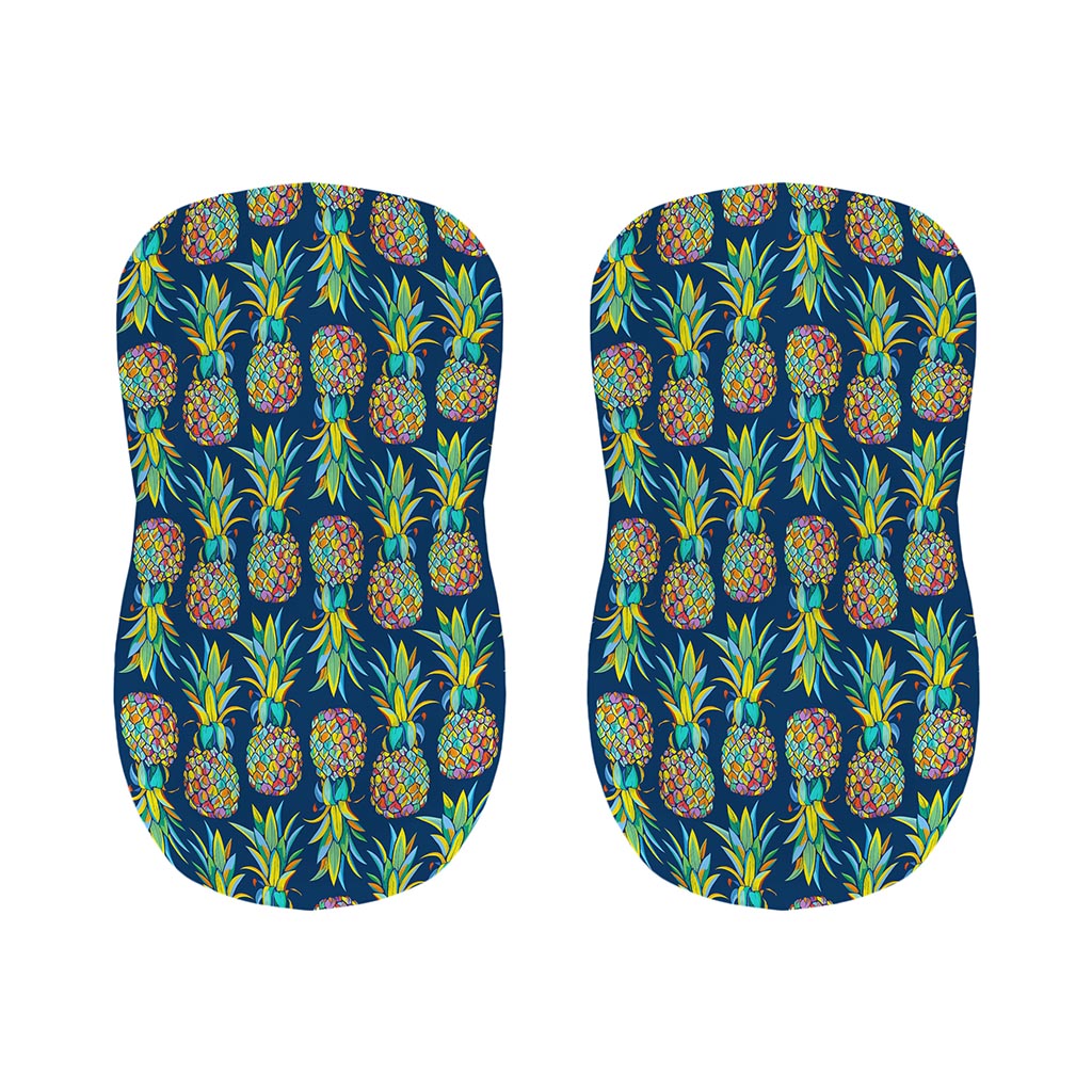 Colorful Pineapple Pattern Print Bar Stool Covers