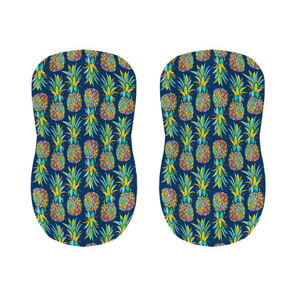 Colorful Pineapple Pattern Print Bar Stool Covers