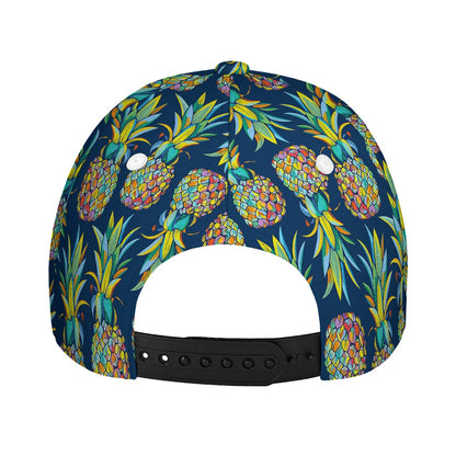 Colorful Pineapple Pattern Print Baseball Cap