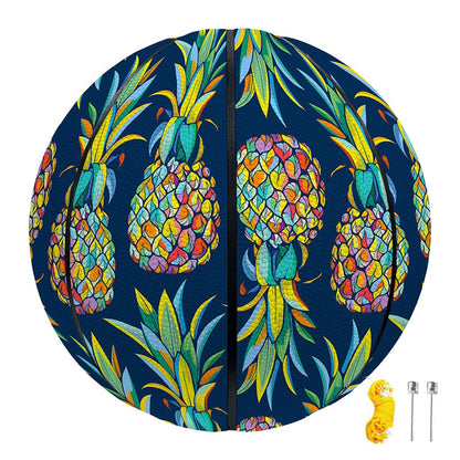 Colorful Pineapple Pattern Print Basketball