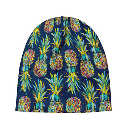 Colorful Pineapple Pattern Print Beanie