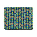 Colorful Pineapple Pattern Print Bifold Wallet