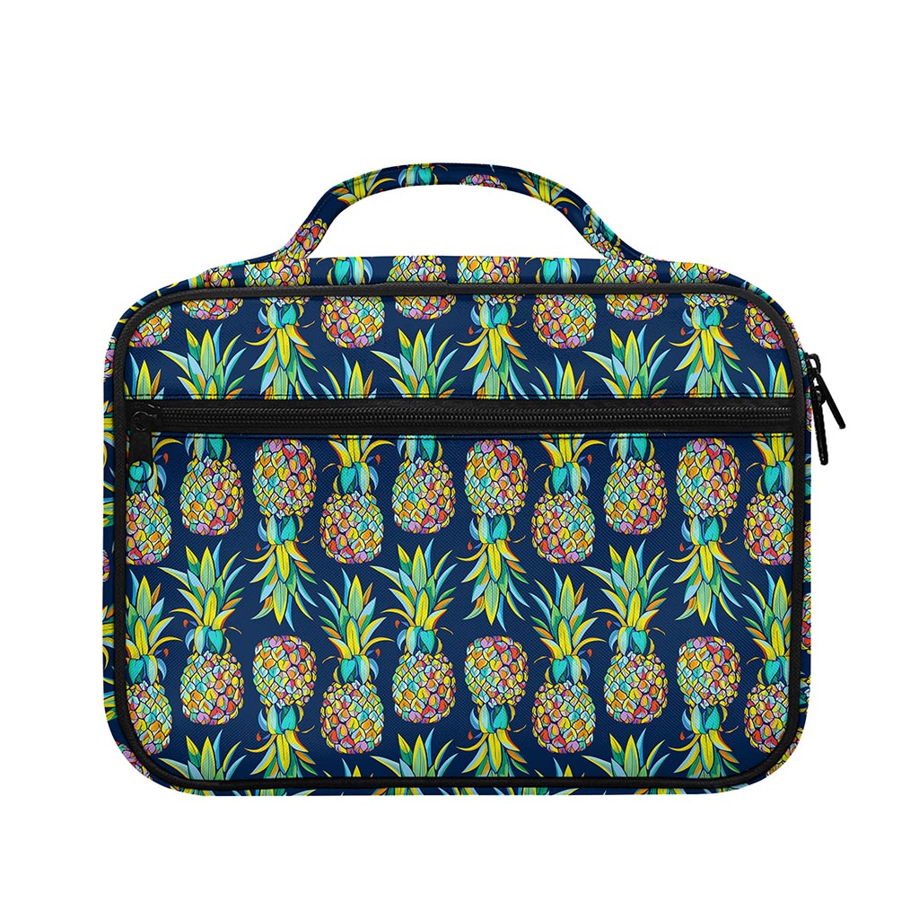 Colorful Pineapple Pattern Print Briefcase Bible Bag