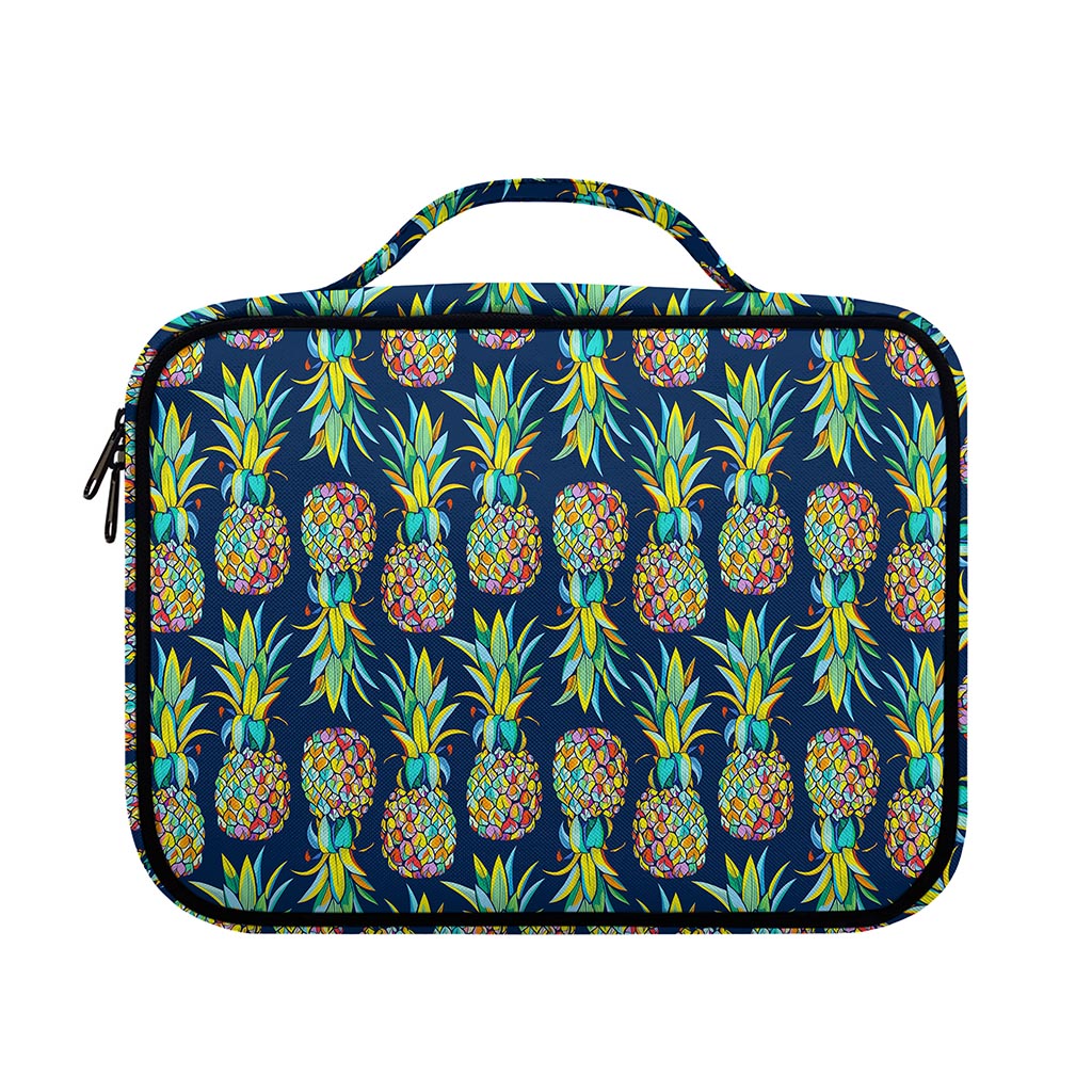 Colorful Pineapple Pattern Print Briefcase Bible Bag