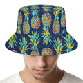 Colorful Pineapple Pattern Print Bucket Hat