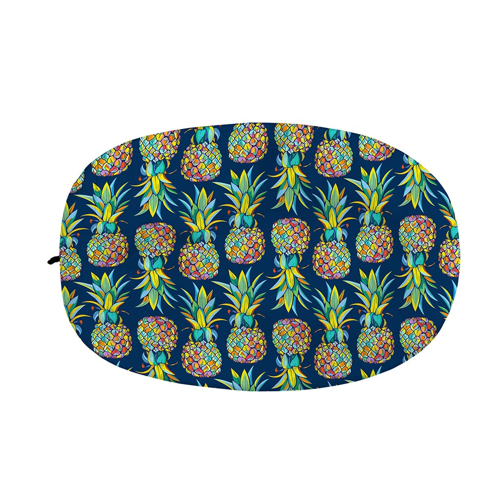 Colorful Pineapple Pattern Print Car Side Mirror Covers