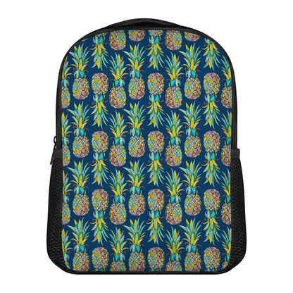 Colorful Pineapple Pattern Print Casual Backpack
