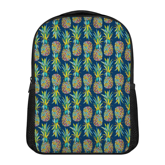 Colorful Pineapple Pattern Print Casual Backpack