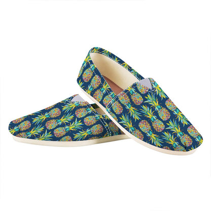 Colorful Pineapple Pattern Print Casual Shoes