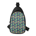 Colorful Pineapple Pattern Print Sling Bag