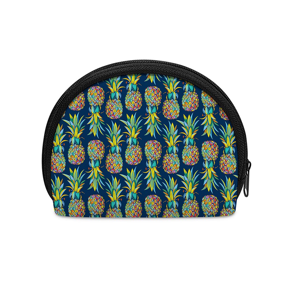 Colorful Pineapple Pattern Print Coin Purse