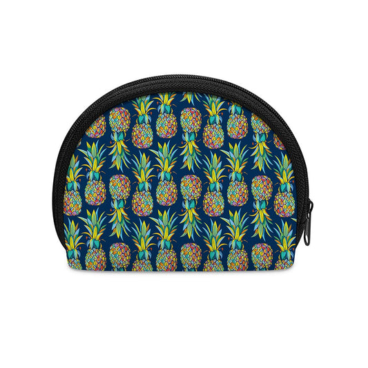 Colorful Pineapple Pattern Print Coin Purse