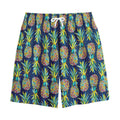 Colorful Pineapple Pattern Print Cotton Shorts