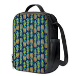 Colorful Pineapple Pattern Print Crossbody Lunch Bag