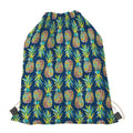 Colorful Pineapple Pattern Print Drawstring Bag
