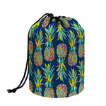 Colorful Pineapple Pattern Print Drawstring Makeup Bag