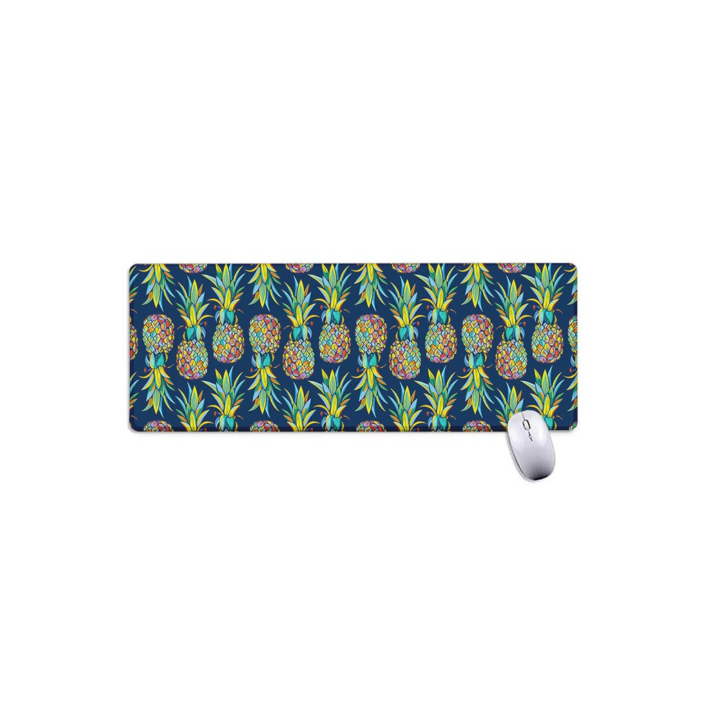 Colorful Pineapple Pattern Print Extended Mouse Pad