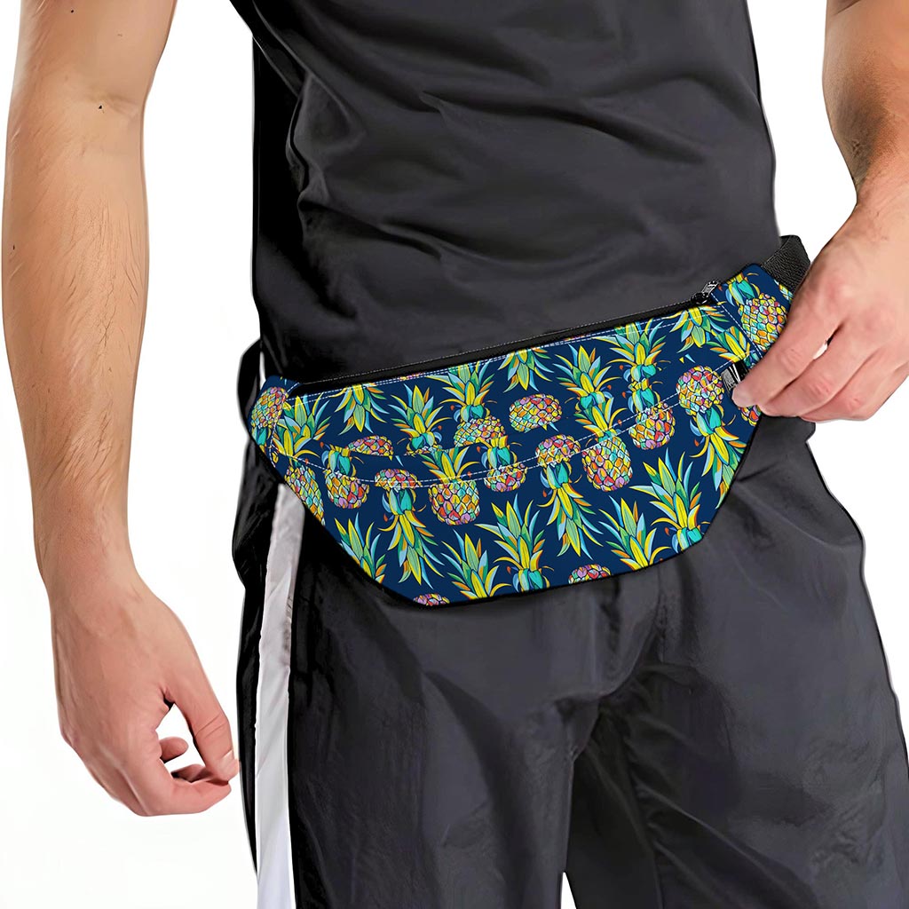 Colorful Pineapple Pattern Print Fanny Pack