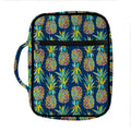 Colorful Pineapple Pattern Print Front Pocket Bible Bag