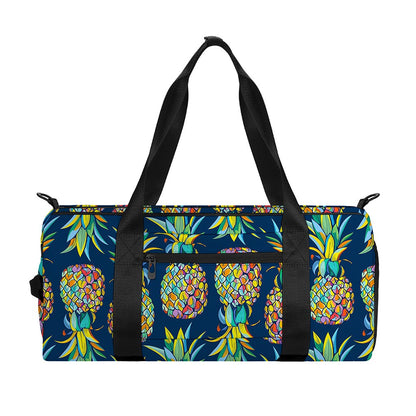Colorful Pineapple Pattern Print Gym Bag
