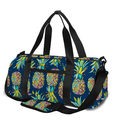 Colorful Pineapple Pattern Print Gym Bag