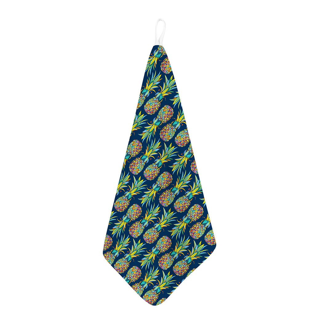 Colorful Pineapple Pattern Print Hand Towel
