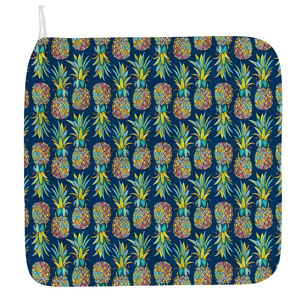 Colorful Pineapple Pattern Print Hand Towel