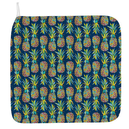 Colorful Pineapple Pattern Print Hand Towel