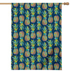 Colorful Pineapple Pattern Print House Flag