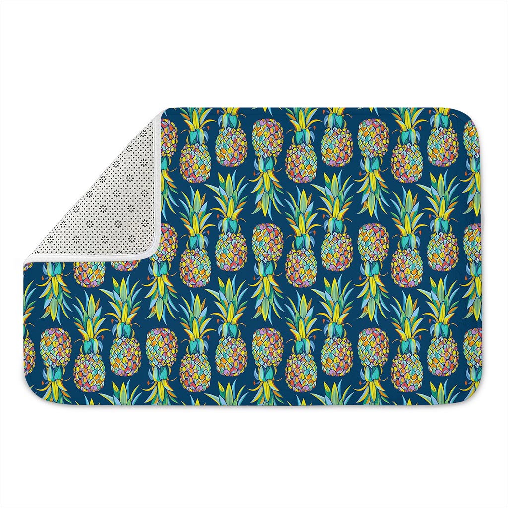Colorful Pineapple Pattern Print Indoor Door Mat