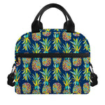 Colorful Pineapple Pattern Print Insulated Lunch Bag