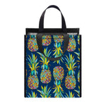 Colorful Pineapple Pattern Print Insulated Lunch Tote