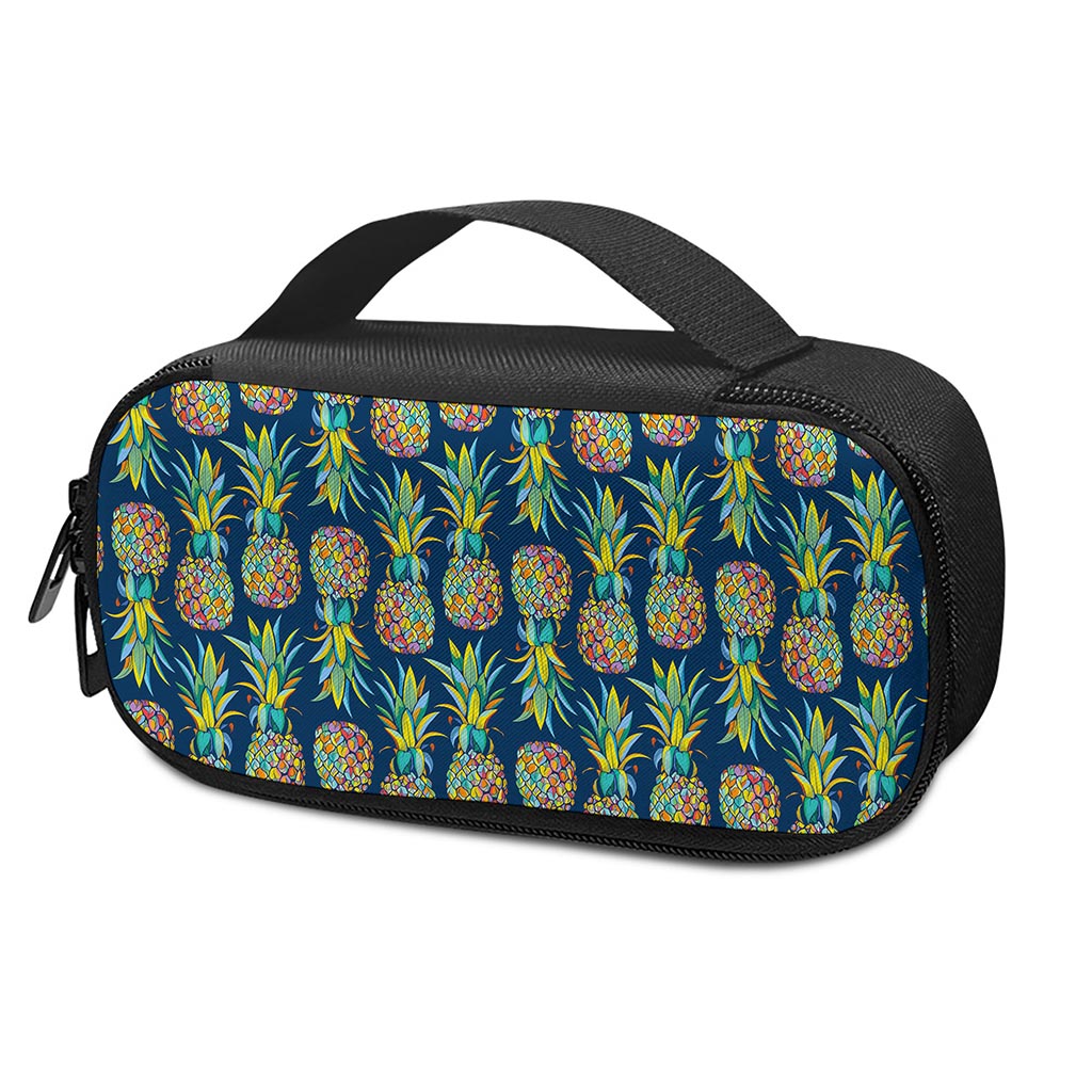 Colorful Pineapple Pattern Print Insulin Cooler Travel Case