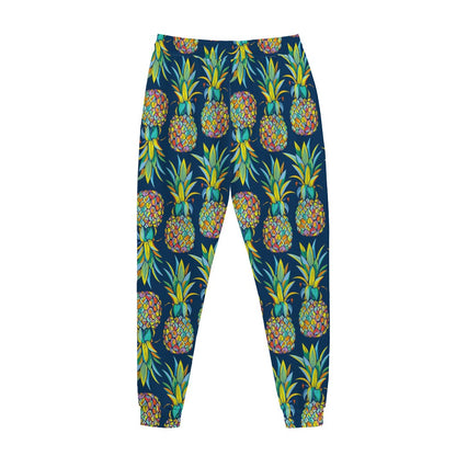 Colorful Pineapple Pattern Print Jogger Pants