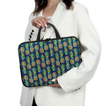 Colorful Pineapple Pattern Print Laptop Sleeve With Handle