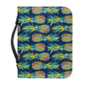 Colorful Pineapple Pattern Print Leather Bible Cover