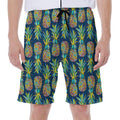 Colorful Pineapple Pattern Print Men's Beach Shorts