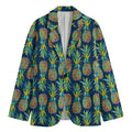 Colorful Pineapple Pattern Print Men's Blazer