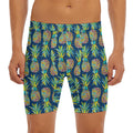 Colorful Pineapple Pattern Print Men's Long Boxer Briefs