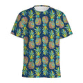 Colorful Pineapple Pattern Print Men's Athletic T-Shirt