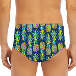 Colorful Pineapple Pattern Print Men's Triangle Swim Briefs