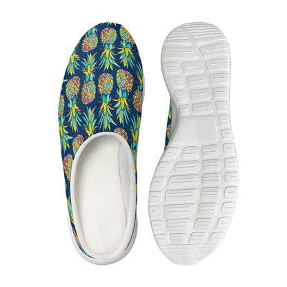 Colorful Pineapple Pattern Print Mesh Casual Shoes