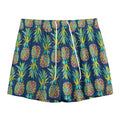 Colorful Pineapple Pattern Print Mesh Shorts