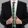 Colorful Pineapple Pattern Print Necktie