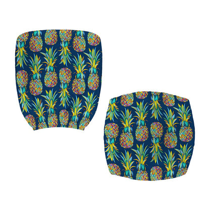 Colorful Pineapple Pattern Print Office Chair Cover