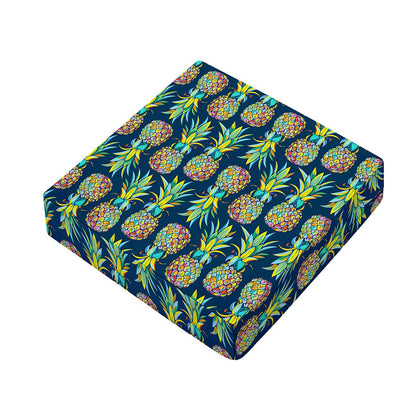 Colorful Pineapple Pattern Print Outdoor Seat Cushion Cover